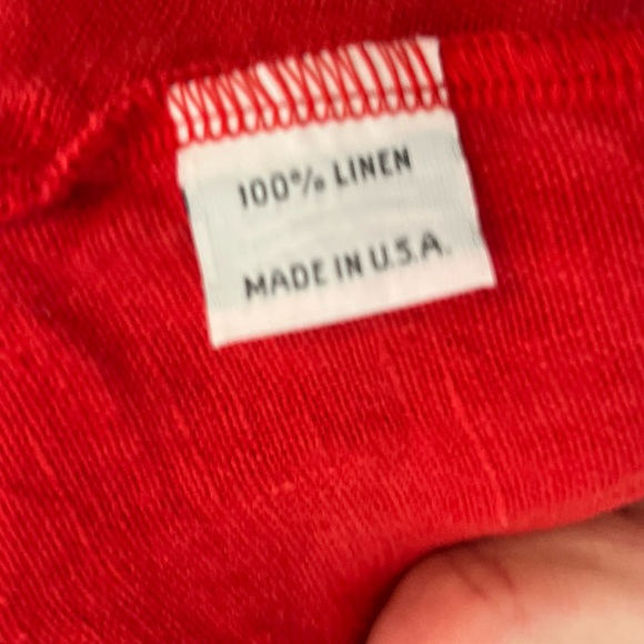 bryn Walker 100% Linen Red Tunic Top S - Picture 3 of 9